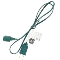 Male Plug for Commercial Co-Axial LED Strings, 36in, Green Wire [CLOSEOUT]