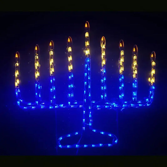 Menorah Wireframes Displays and Yard Art