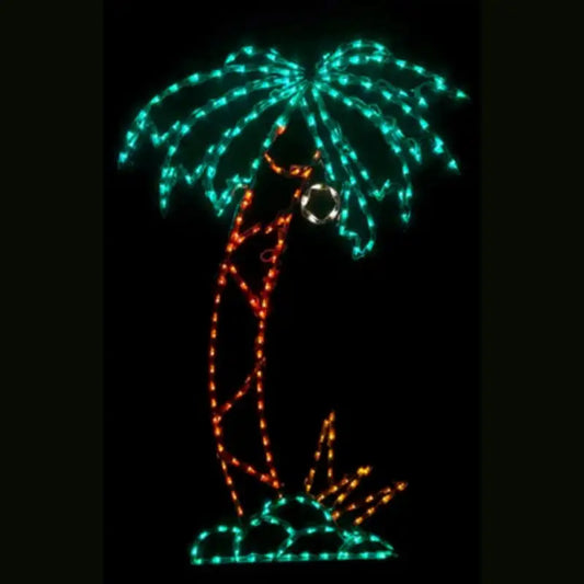 Palm Tree with Coconut Wireframes Displays and Yard Art