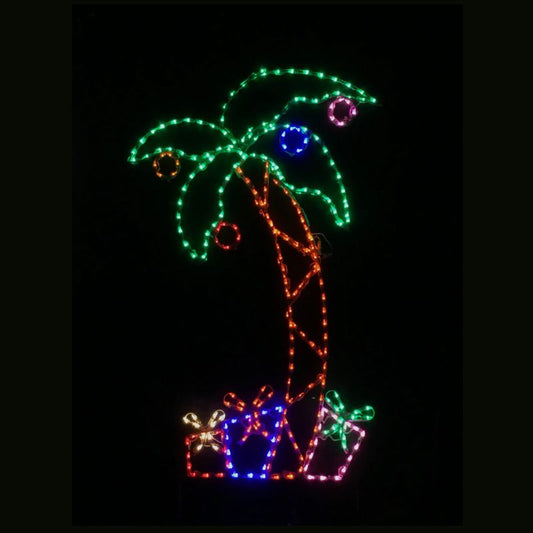 Palm Tree with Gifts - Wireframes Displays and Yard Art