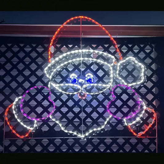 Peeking Santa Claus Wireframes Displays and Yard Art