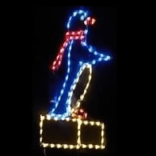 Penguin on Block of Ice - Wireframes Displays and Yard Art