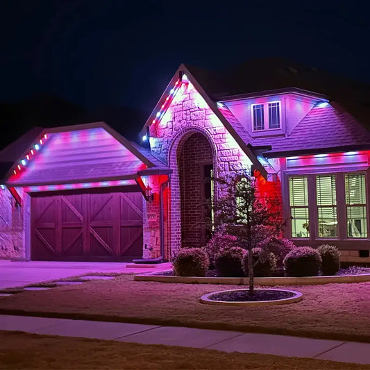 Permanent Eave Lighting Professional Installation Bundle by OPL RGBW Architectural Lighting