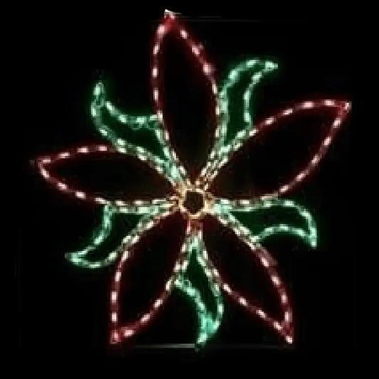 Poinsettia Large Christmas - Wireframes Displays and Yard Art
