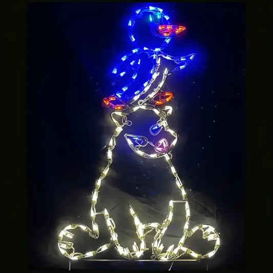 Polar Bear with Penguin Wireframes Displays and Yard Art