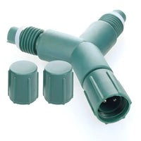 Power Tap Y for Commercial Co-Axial LED Strings, Green [CLOSEOUT]
