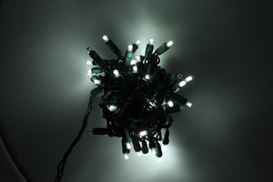 5mm LED Strobe Lights, QuadSpark, cool white Strobe Lights, Strobing/Static, 50 Bulbs, 6" Spacing