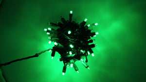 5mm LED Smooth Fade Lights, DreamSpark, Green, 70 Bulbs, 4" Spacing