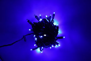 5mm LED Strobe Lights, Dazzle, Blue/cool white, Strobing/Static, 50 Bulbs, 6" Spacing