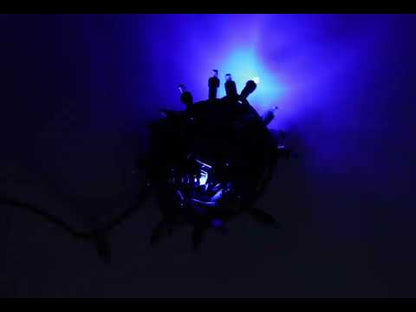 5mm LED Strobe Lights, SuperSpark, Blue Strobe Light String, 50 Bulbs, 6" Spacing