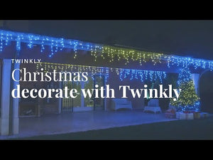 Twinkly App Controlled RGB Christmas Lights, 100 Bulbs, Green Wire