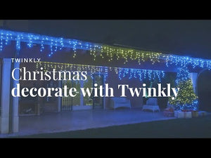 Twinkly App Controlled RGB Christmas Lights, 400 Bulbs, Green Wire