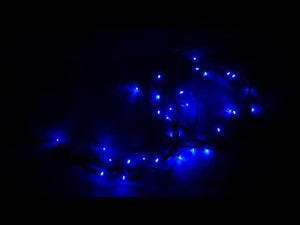 5mm LED Strobe Lights, QuadSpark, Blue Strobe Lights, Strobing/Static, 50 Bulbs, 6" Spacing