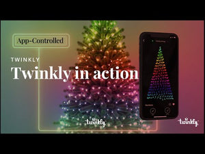 Twinkly App Controlled RGBW 3D Light Show Tree, 450 Bulbs, 10 Feet Tall