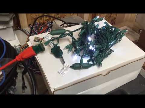 5mm LED Strobe Lights, SuperSpark, Cool White Strobe Light String, 50 Bulbs, 6" Spacing