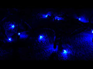 5mm LED Strobe Lights, Dazzle, Blue/cool white, Strobing/Static, 50 Bulbs, 6" Spacing