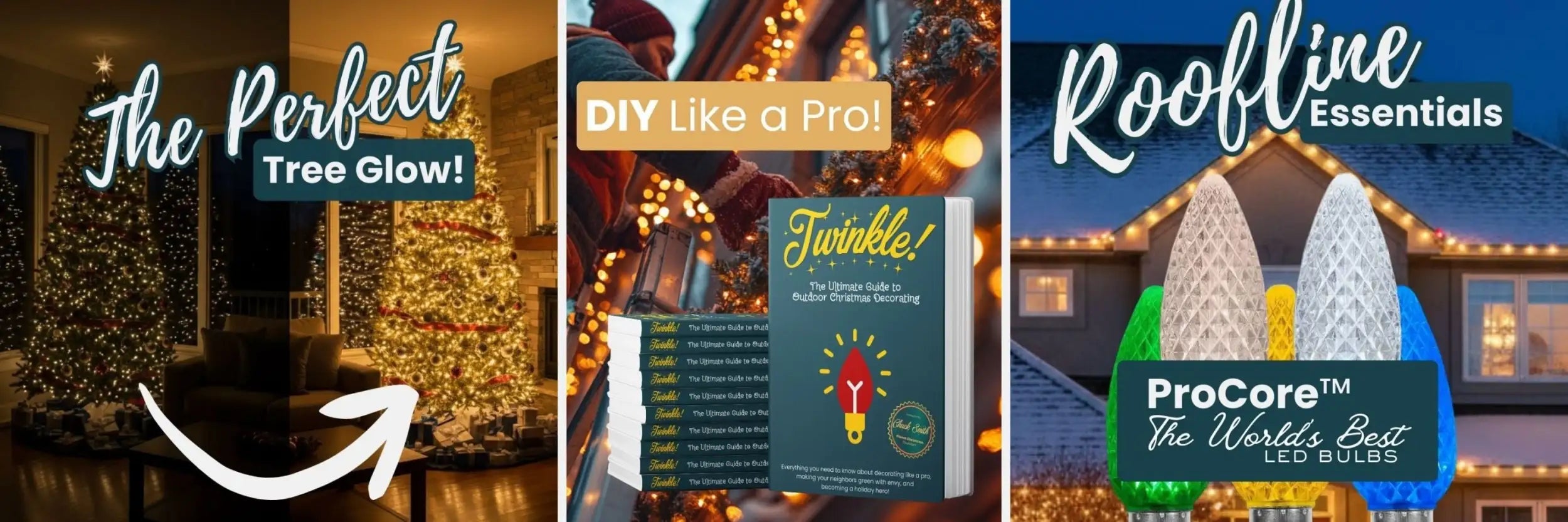 Procore™ roofline essentials decorative light string.