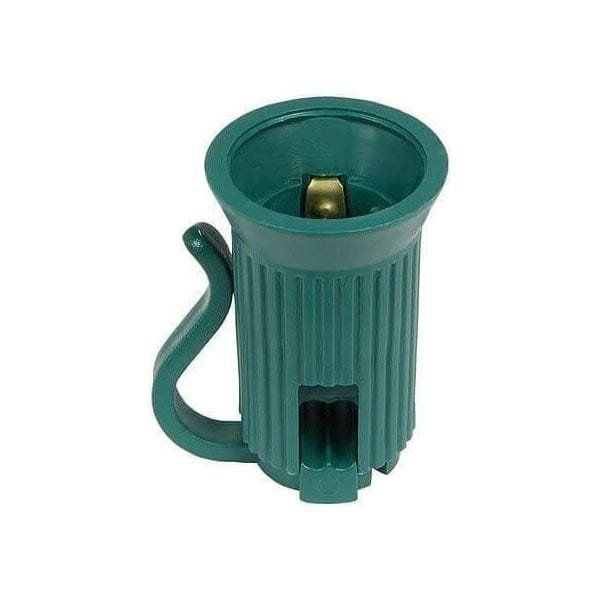 Replacement Sockets, C7 / E12, SPT1, Pack of 25, Green - The Christmas Light Emporium