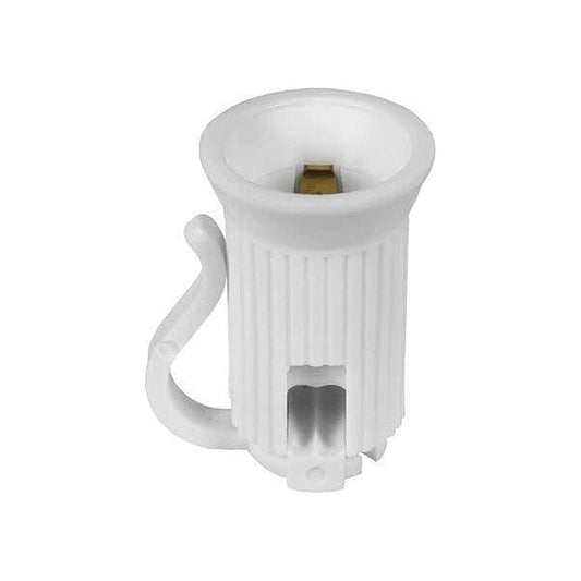 Replacement Sockets, C7 / E12, SPT1, Pack of 25, White - The Christmas Light Emporium