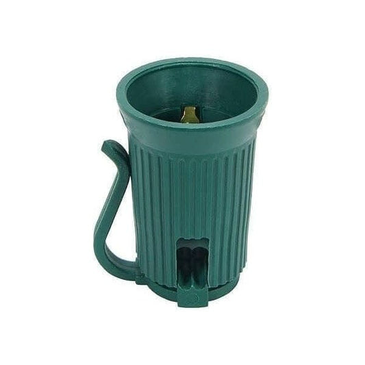 Replacement Sockets, C9 / E17, SPT1, Pack of 25, Green - The Christmas Light Emporium