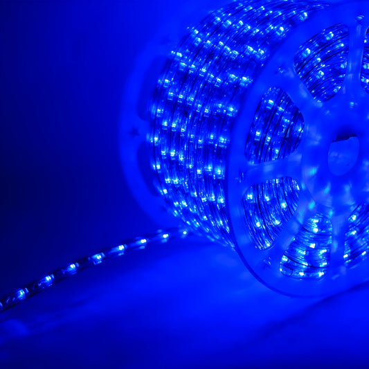 Rope Light Blue 1/2’’ LED 150’ Spool - Christmas Lights