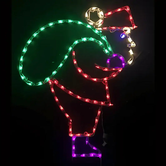 Santa with Bag - Wireframes Displays and Yard Art