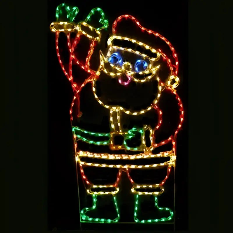 Santa Claus Animated Large - Wireframes Displays and Yard Art
