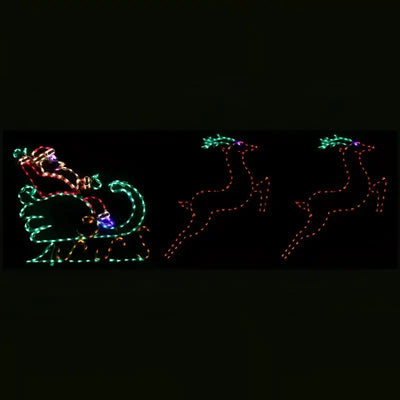 Deer lighted wireframe display