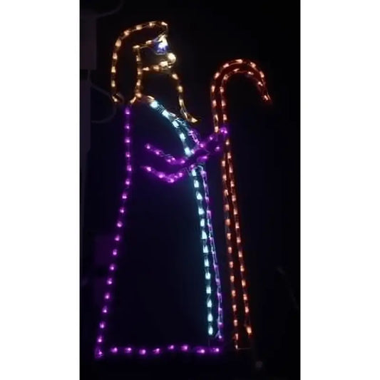Shepherd with Staff - Wireframes Displays and Yard Art