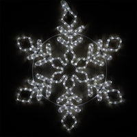 24" Diamond Branch Snowflake, Cool White
