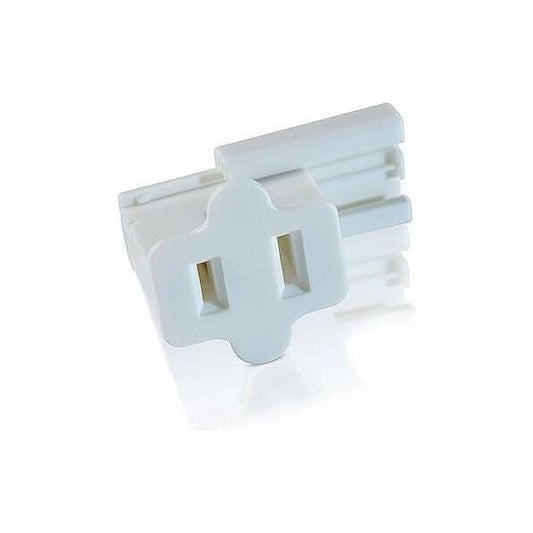 Slide-On Plugs / Vampire Plugs SPT1 Female Pack of 25 White - Christmas Light Installation Accessories