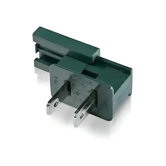 Slide-On Plugs / Vampire Plugs SPT2 Male Pack of 25 Green - Christmas Light Installation Accessories
