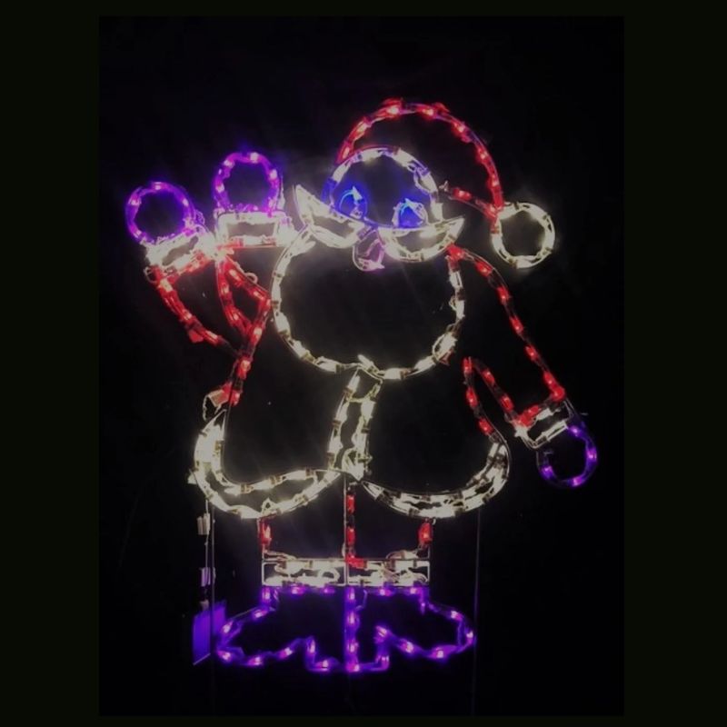 Small Santa Animated - Wireframes Displays and Yard Art