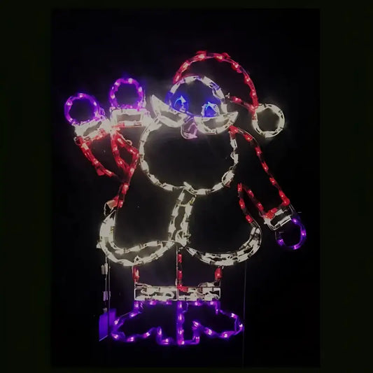 Small Santa Animated Wireframes Displays and Yard Art