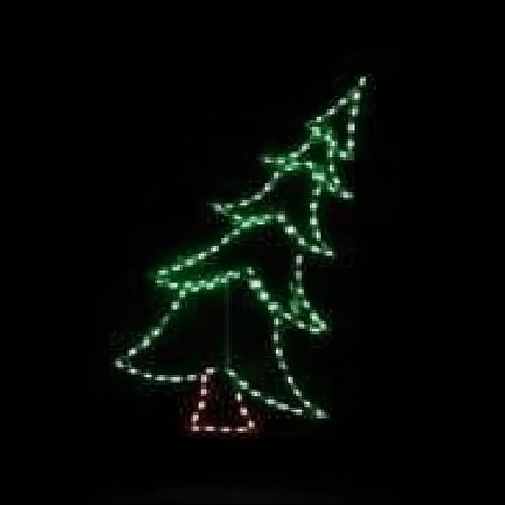 Small Tilted Christmas Tree - The Christmas Light Emporium