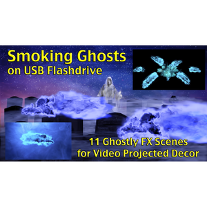 Smoking Ghosts, Projection Effect, USB Version Digital Decorations and Projection Effects Hyers Media USB