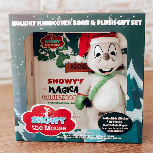 Snowy’s Magical Christmas Eve Holiday Book & Plush Gift Set - Snowy the Mouse - Gift Item