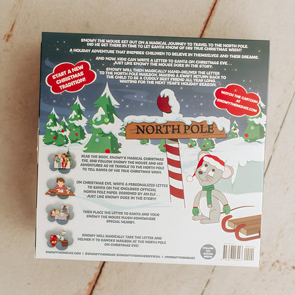 Snowy’s Magical Christmas Eve Holiday Book & Plush Gift Set - Snowy the Mouse - Gift Item