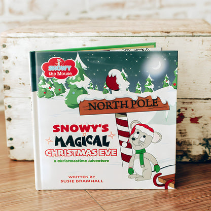 Snowy’s Magical Christmas Eve Holiday Book & Plush Gift Set - Snowy the Mouse - Gift Item
