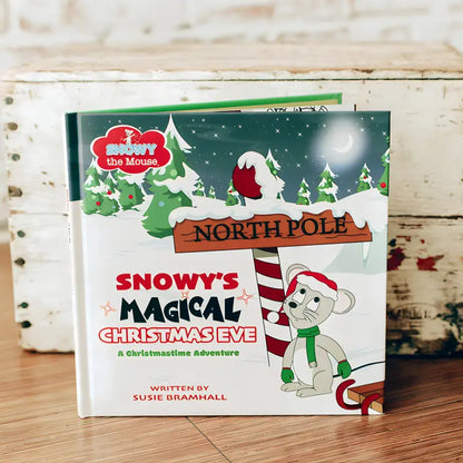 Snowy’s Magical Christmas Eve Holiday Book & Plush Gift Set - Snowy the Mouse - Gift Item