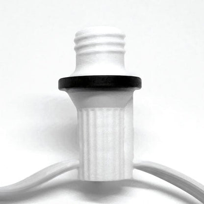 Socket Stuffer Screw In Socket Covers Seals for Empty C7 and C9 Sockets White Pack of 25 - Christmas Light Installation