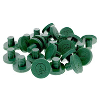 Socket Stuffer, Screw In Socket Covers, Seals for Empty C7 Sockets, Green, Pack of 25