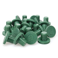 Socket Stuffer, Screw In Socket Covers, Seals for Empty C9 Sockets, Green, Pack of 25