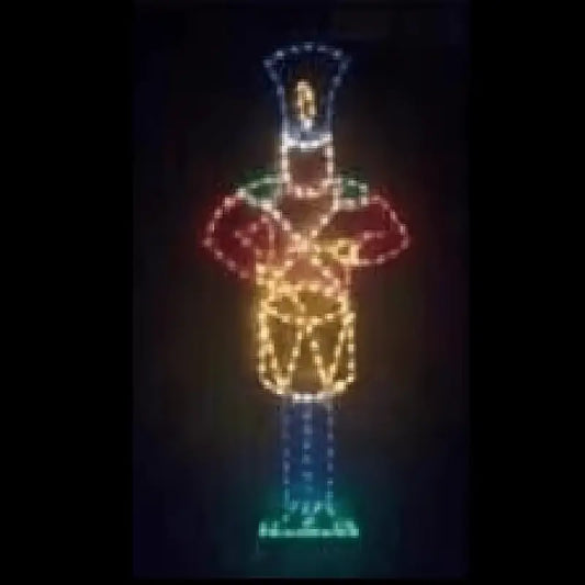 Soldier Drumming Static Large - Wireframes Displays and Yard Art