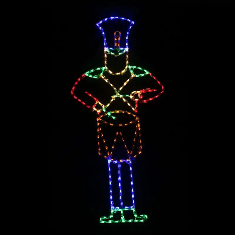 Soldier Drumming Static Large Wireframes Displays and Yard Art