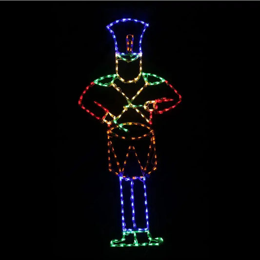 Soldier Drumming Static Large Wireframes Displays and Yard Art