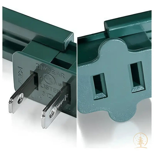 SPT2 Plug Bundle Male and Female Slide-On Vampire Plug Bundle Green - Christmas Light Installation Accessories