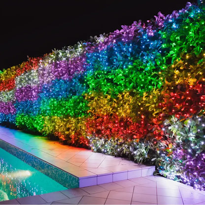 Twinkly App Controlled RGB Christmas Lights 100 Bulbs Green Wire Christmas Lights