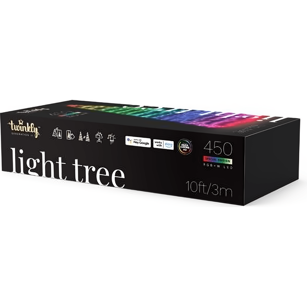 Twinkly App Controlled RGBW 3D Light Show Tree 450 Bulbs 10 Feet Tall - Christmas Lights