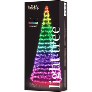 Twinkly App Controlled RGBW 3D Light Show Tree, 750 Bulbs, 13 Feet Tall Christmas Lights Twinkly